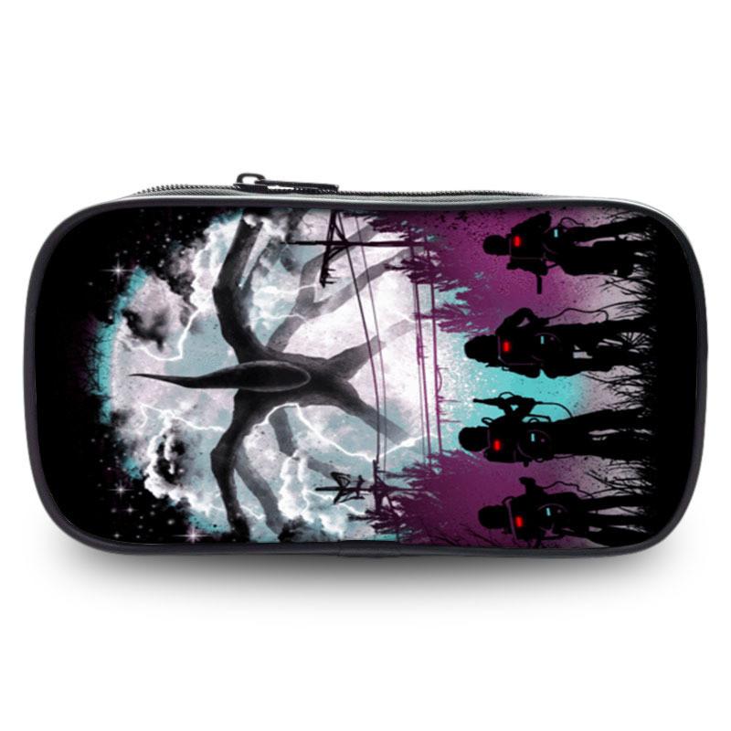 Stranger Things Pencil Case With Nylon Material For Students And Kids