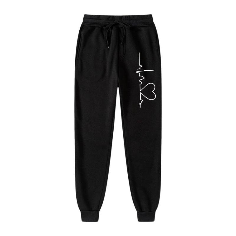 Four Seasons New ECG Print Casual Women's Sweatpants Jogging Gym Pants Winter Daily Casual Elements Sports Street Long Pants