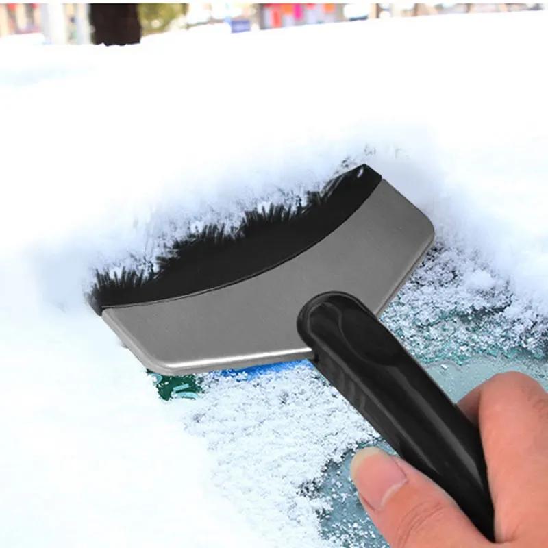 Car Ice Scraper Snow Removal Shovel Stainless Steel Car Windshield Snow Removal Scraper Snow Remover Auto Accessories