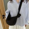 Korean Style Lightweight Shoulder Bag Cream Color Simple Dumpling Bag  Girls