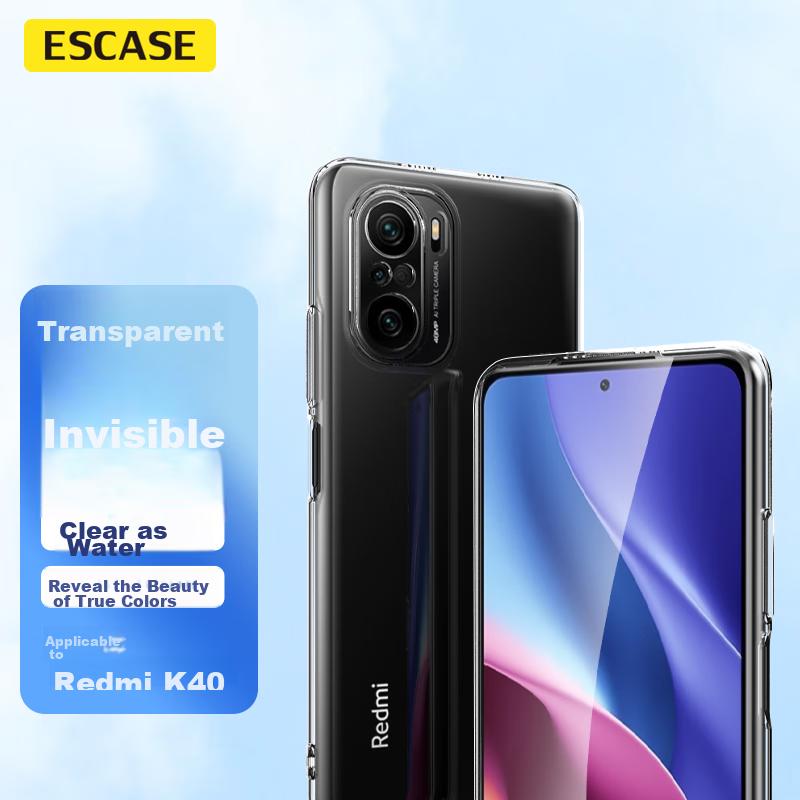 Redmi K40 Phone Case, Xiaomi K40 Pro Shockproof Full Coverage/soft Case Ultra-Thin Silicone (With Lanyard Hole), Transparent Protective Cover