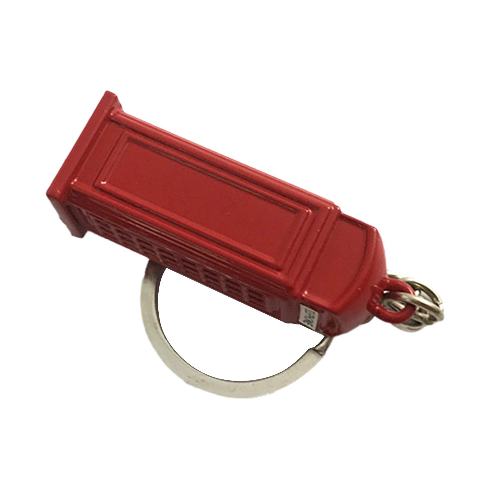 

Лондонский брелок Британский металлический брелок для ключей Автобусный брелок Телефонная будка Брелок Почтовая будка Брелок для ключей Текстура цинкового сплава C