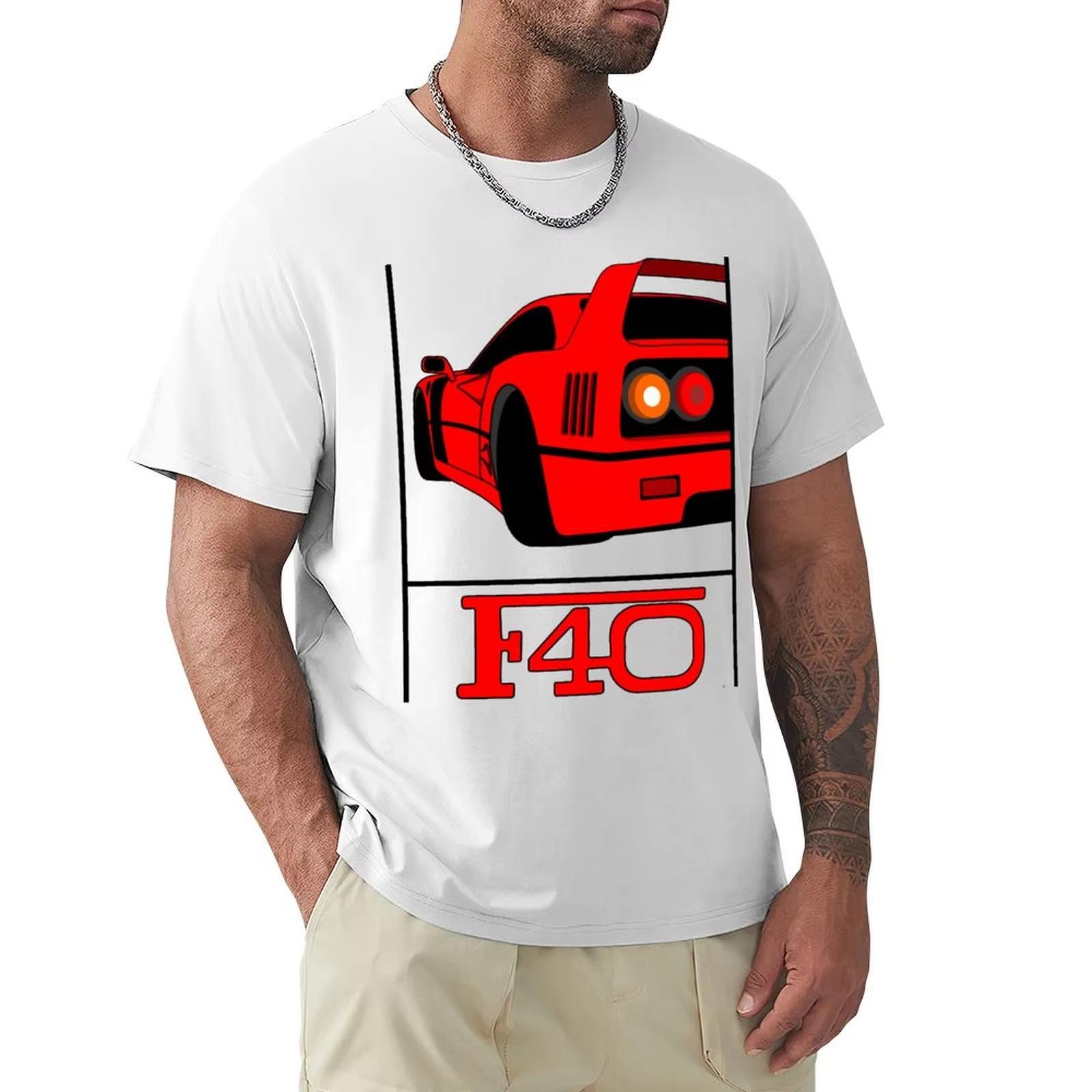 

Футболка F40 Kawaii Clothing Essential T Shirt Cute Tops Vintage Anime Shirt Mens Graphic T Shirts Pack XXXXL