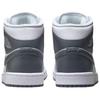Air Jordan 1 Mid White Smoke Grey Women Sneakers Pure-Platinum BQ6472-113