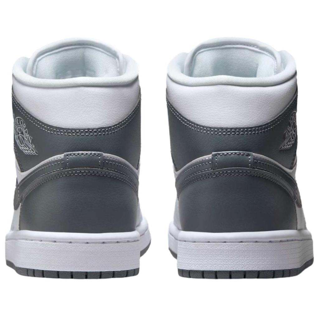 Air Jordan 1 Mid White Smoke Grey Women Sneakers Pure-Platinum BQ6472-113