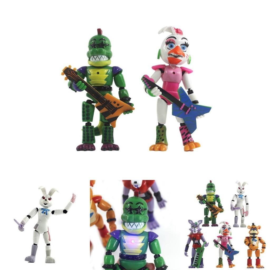 Five Nights At Freddy's Security Breach 5pcs Light-up Action Figures For Kids' Playtime