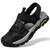 Fashion Non-Slip Sunnmer Fashion Flats Men's Breathable Sandals Lightweight Outdoor Sport Sandals Anti-collision Toe Male Beach Shoes