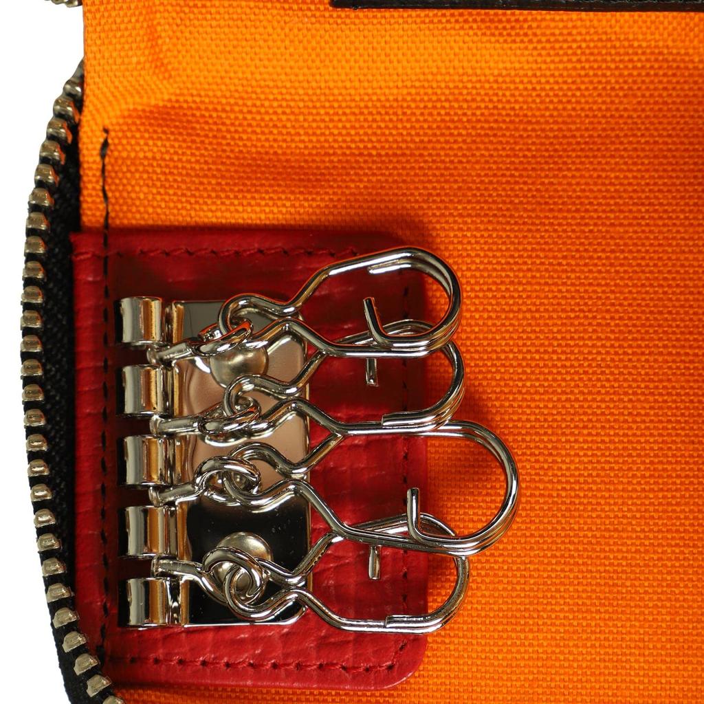 Key Case Piccolo Smart Key Genuine Leather Round Zipper 4 Rows PICCOLO SERIES KEY CASE 22612 Black [Castelbajac] Men's Women's