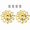 1 Pair   Ceramic Bearing Rear Pulley   Wheel Bike   Roller (11T, Black)