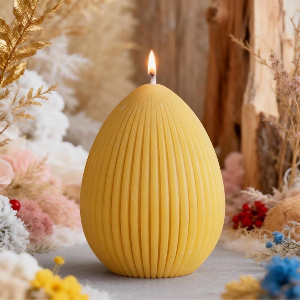 Handmade Craft Easter Geometric Eggs Mold Striped Pattern Epoxy Resin Mold  Craft Making