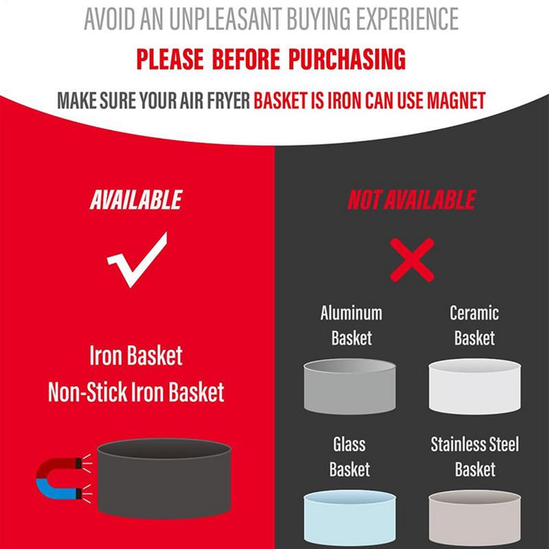 Magnet Air Fryer Paper Fixing Buckle Air Fryer Magnet Silicone Buckle Prevent Paper From Covering Kitchen Gadget For Secure Cook