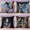 A-Alice M-Madness Returns Cushion Cover Soft Short Plush Double-Sided Printing Home Decor Machine Washable Pillow Case Gift