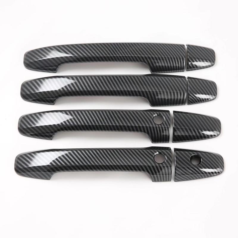 For Honda Freed GB5 GB6 GB7 GB8 2016- Carbon Fiber Chrome Car Side Door Handle Cover Trim Sticker Styling Auto Accessories