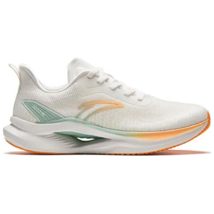 New Anta Cushioning Anti Slip And Wear Resistant Low Top Running Shoes Women's White Green 122425536-2