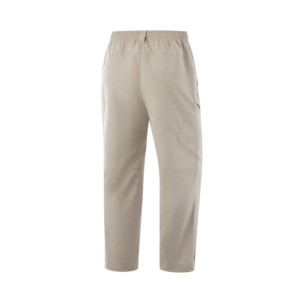 Li Ning Fitness Series Straight Leg Woven Sports Mid Waist Casual Pants Men Bottoms Dusty-Gray AYKU743-2