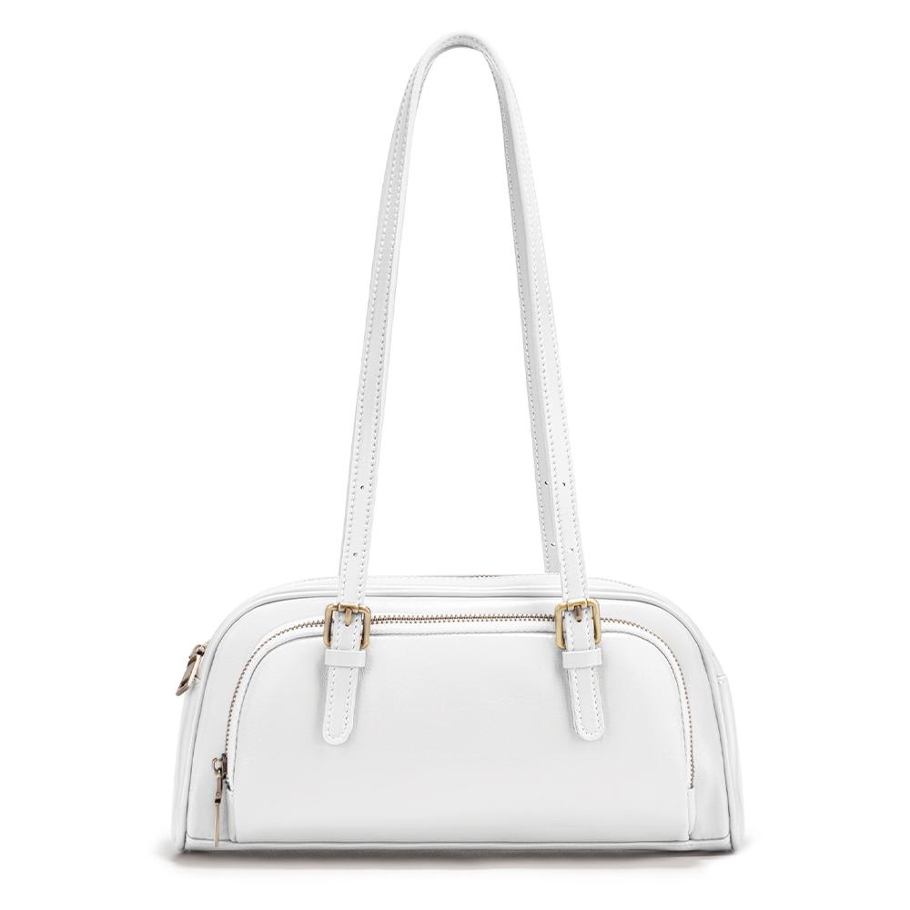 Women French Style Underarm Bag Genuine Leather Shoulder Bag