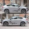 2Pcs Decorative Sticker Funny Pattern Good Visual Effect Waterproof Butterfly Flower Car Body Decal for ATV