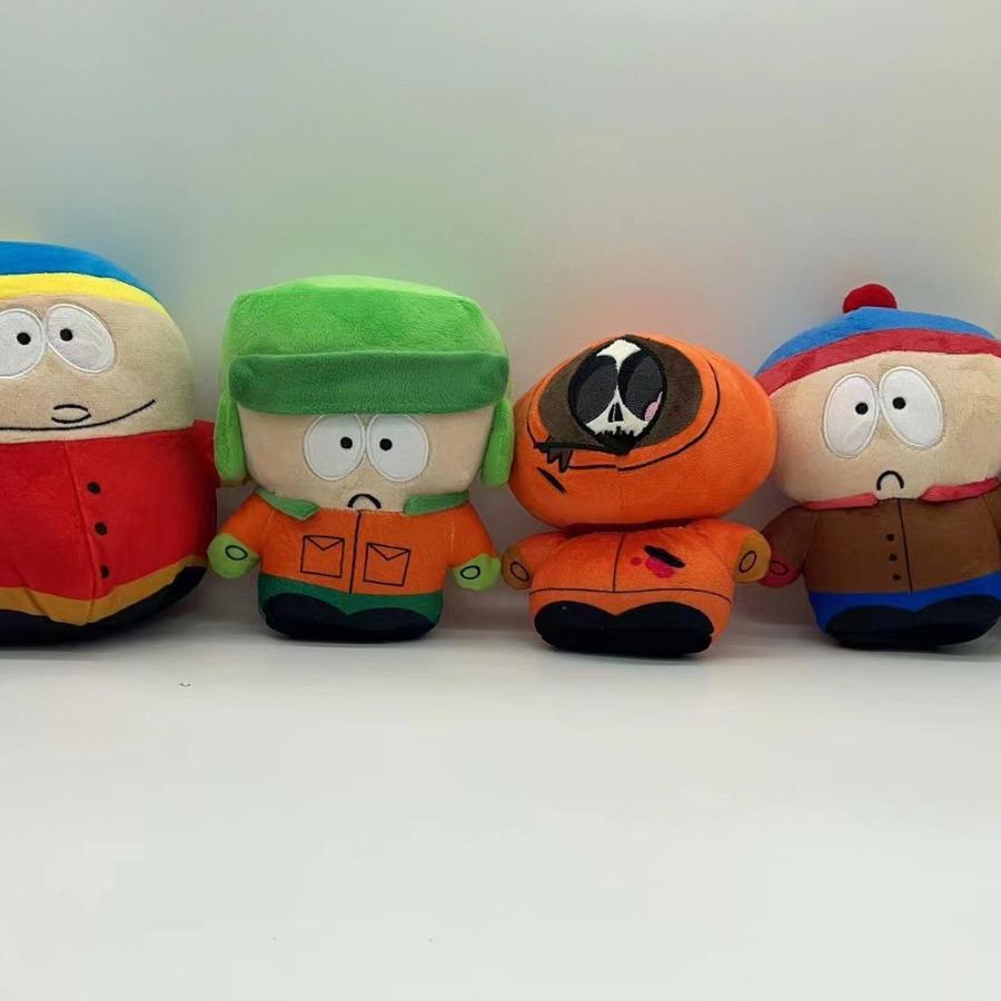 South Park Plush Toy Set: Skull Kenny, Cartman, Kyle, Butters, Stan with Go-Karts.