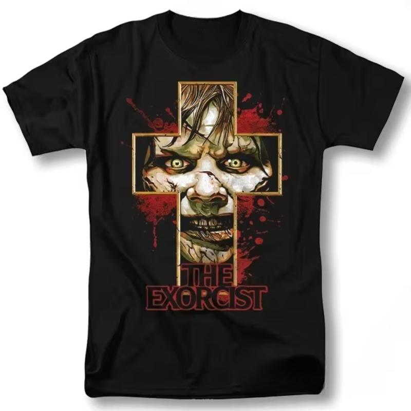 The Exorcist Shirt Holloween a horror classic movie Vntg graphic design Tshirt S