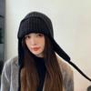 Windproof Ear Protective Hat Keep Warm Wool Pullover Hat Sweet Women Knitted Hat  Outdoor