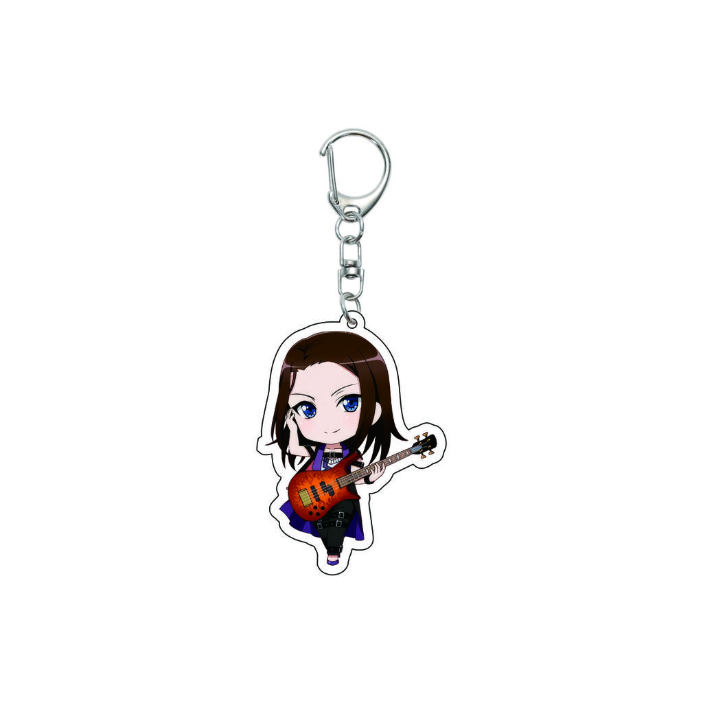 55MM Anime banG Dream Keychain Toyama Kasumi/Saya Yamabuki/Hanazono Tae Key Chain Acrylic Model Plate Christmas Gifts