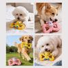 Squeaky Monkey Dog Toy Latex Monkey Shape Puppy Chew Toy Interactive Dog Teething Toy for Aggressive Chewers Teeth Cleaning Tug-of-War