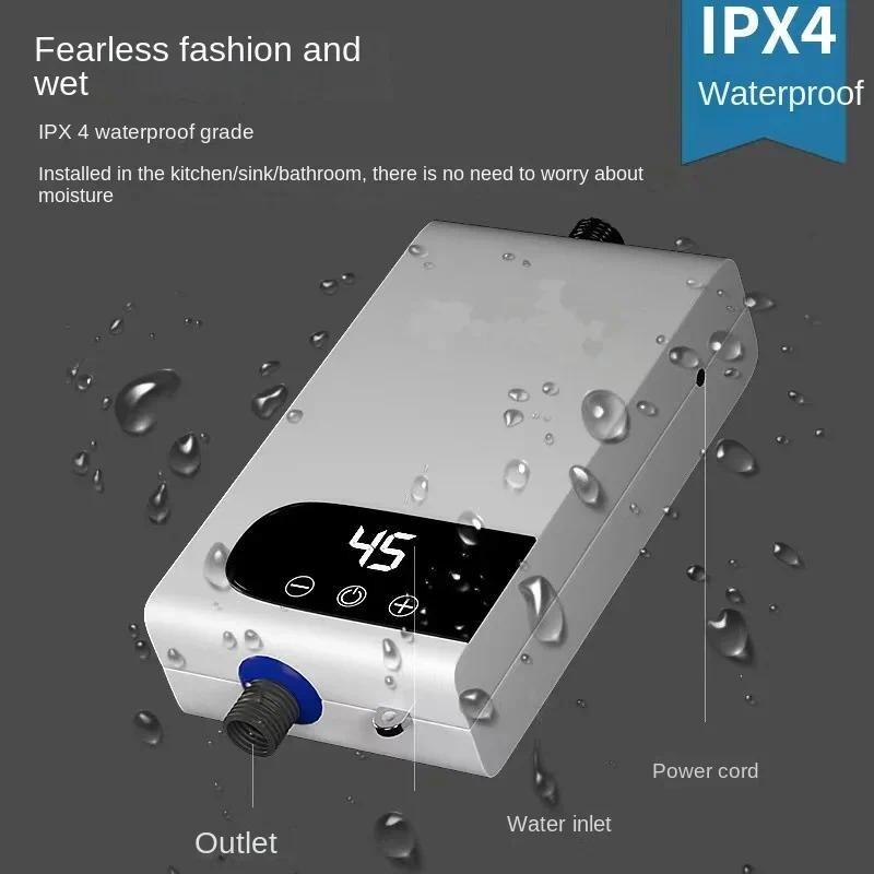 4500W Instant Electric Water Heater 220V Frequency Conversion Constant Temperature Water Heating Machine
