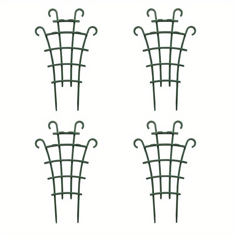 2/4/5 peças Suportes de plantas empilháveis - Treliça de plástico durável para uso interno e externo, ideal para videiras, rosas, vegetais