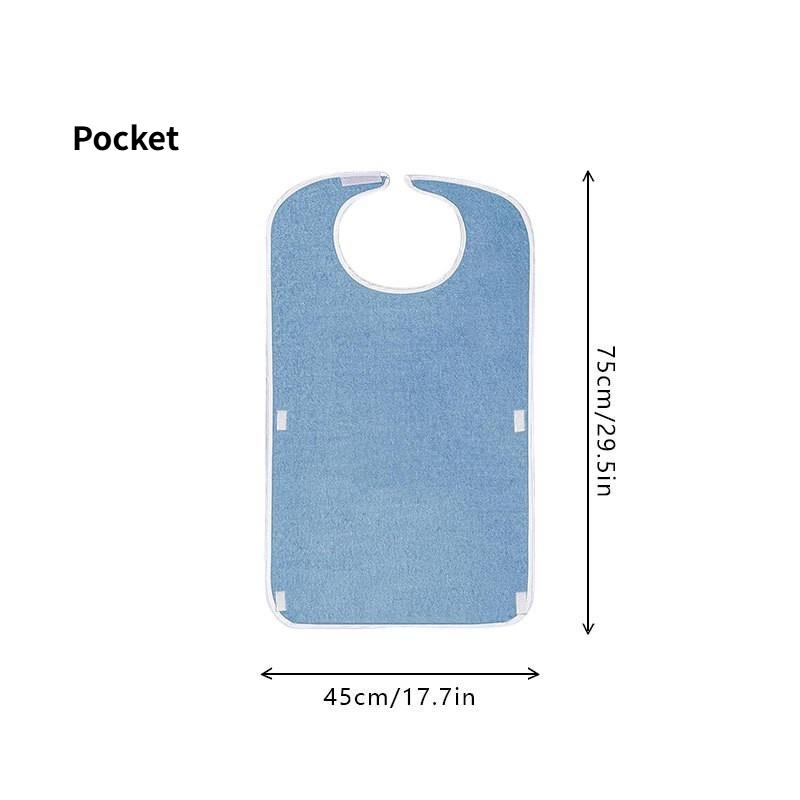 Auslaufsicheres Lätzchen für ältere Menschen, verstellbares und verlängertes Design, Unisex
