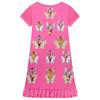 82975 Kid Girls KATSEYE Print Short Sleeves Round Neck Dress