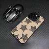 B-Schwarz L-Leopard P-Muster S-Stern Handyhülle Für iPhone 17,16,15,14,13,12,11 Plus,Pro Max,XS,Farbig Versilberte Innenabdeckung