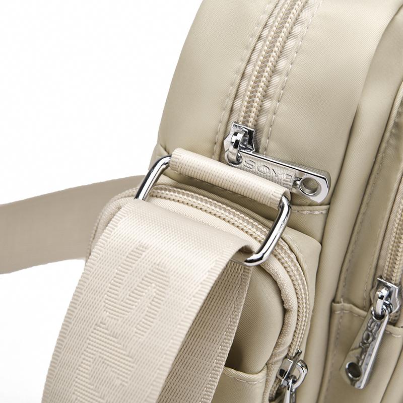 Water-repellent Nylon Bag Travel Shoulder Bag Women's Crossbody Bag Small Square Bag