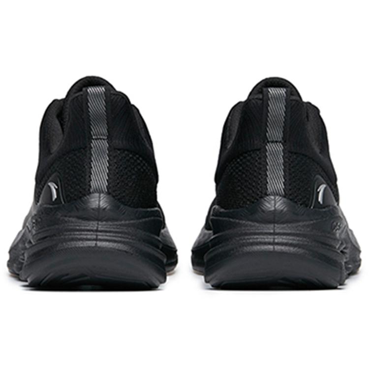 Anta Comprehensive Training Collection Cushioning Lightweight Breathable Low Top Running Shoes Women's Black Silver 922217704-3