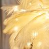 Feather Decoration Nordic Ins Style Bedside Lamp for Bedroom or Living Room - Modern Night Light