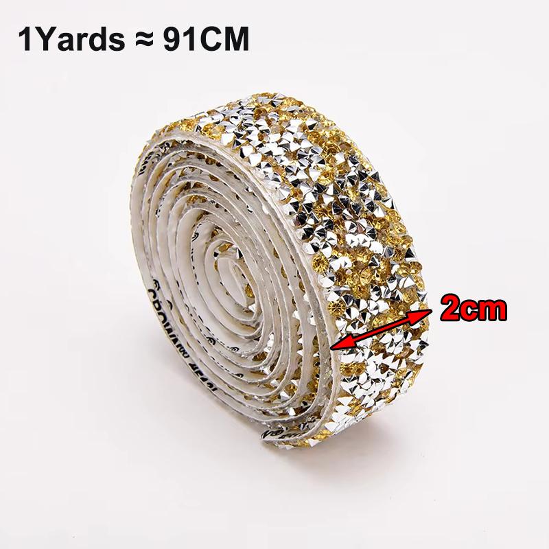 Selbstklebender Kristall Strass Aufkleber Diamantband DIY Aufkleber Strasssteine für Kunsthandwerk DIY Auto Handy Kleid Schuhe Deko