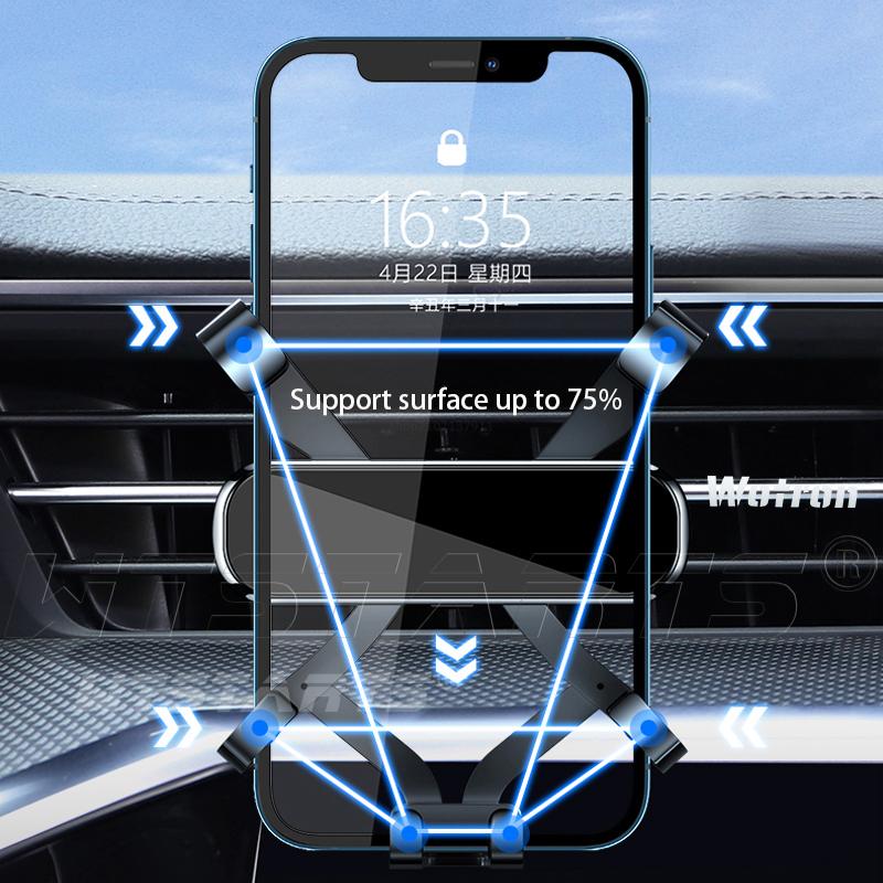 Car Phone Holder GPS Navigation For Porsche Cayenne 9PA 9YB 2010-2017 Adjustable Rotating Phone Holder Base Interior Accessories
