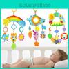 Baby Rainbow Plush Hanging Toy With Owl Rabbit Bee Figures For Nursery And Car Decor