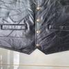 Classic vest, leather vest, men's suit vest, middle-aged and elderly spring, autumn and winter windproof leather vest