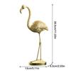 NordicStyle Luxury Golden Flamingo Figurine Home Resin Decoration Crafts TV Cabinet Decoration Personality Creative Ornaments