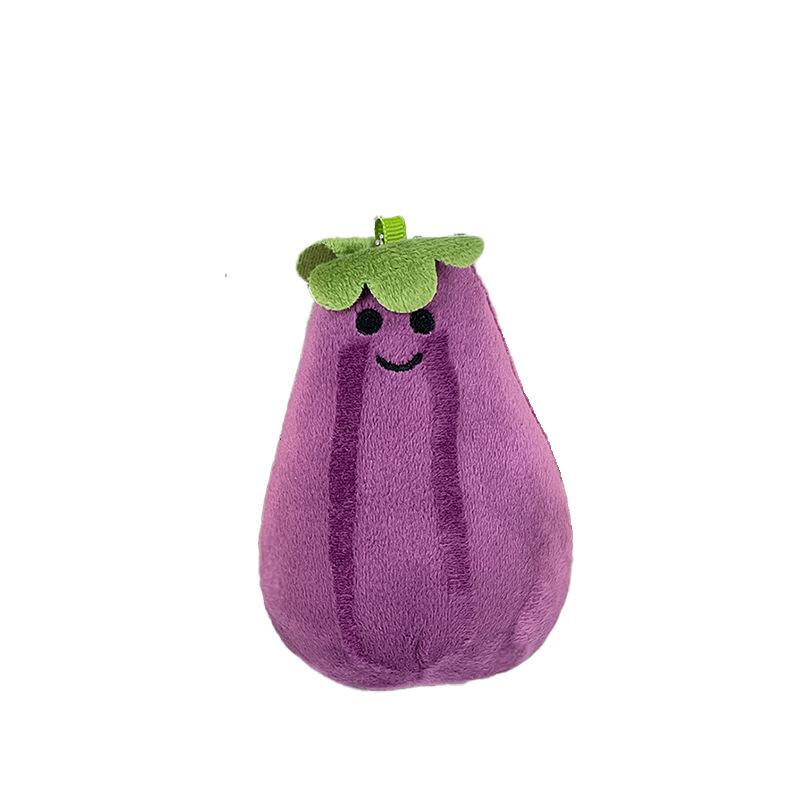 Cute Plush Food Doll Fun Simulated Cake Doll Eggplant Pendant Bag Hanging Decoration Sushi Doll Gift