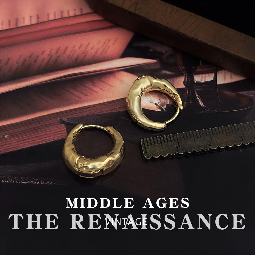 Средневековая текстура геометрическая ушная пряжка личность ниша универсальные серьги серьги холодного ветра