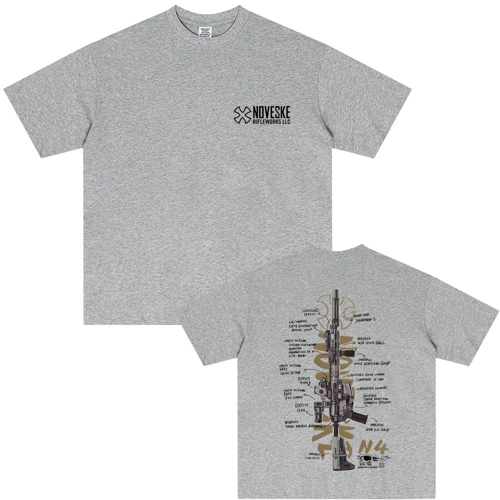 NOVESKE N4 Tactical Army Fan Club Outdoor Training Competition T-shirts Men Women Fashion Oversized T Shirt Male Vintage Tshirt