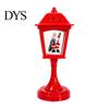 Christmas Table Decor Snow Sphere Lamp, Retro Street Lamp Design, Santa Battery Operated Snowman Tree Night Light for Bedroom, Tabletop Decorative