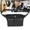 Multi Functional Portable Scissors Waist Bag Hair Clip Comb Hairdressing Tool Storage Bag Black(Black )