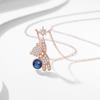 925 Sterling Silver Zircon Bear Star Charm Pendent Necklace For Women Girls Party 2021 Jewelry Choker Collar Chains Necklace