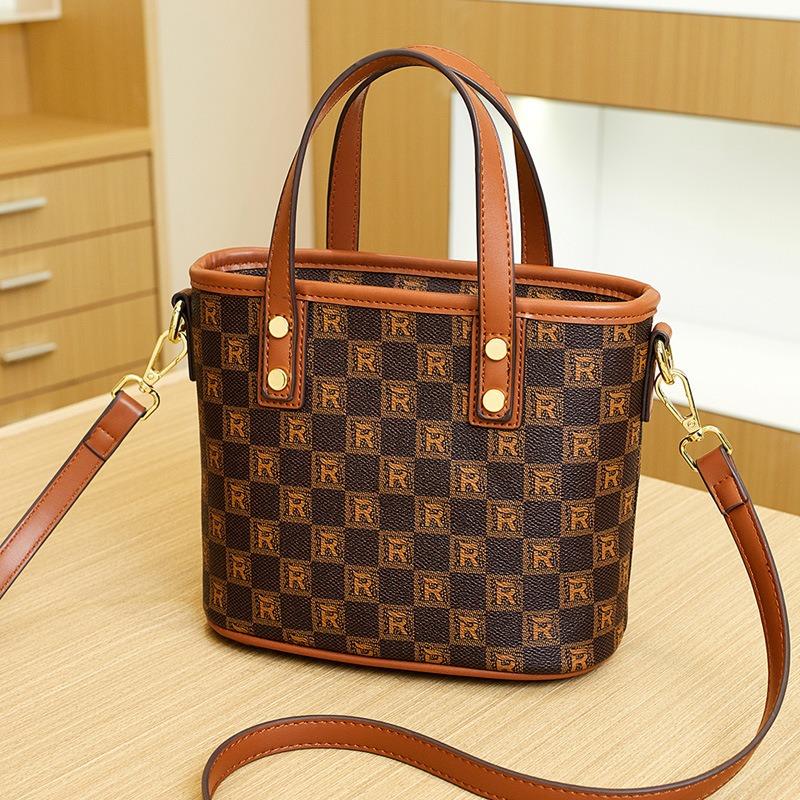 Fashion Printed Bucket Bag, Simple Women's Bag, New Autumn Vegetable Basket, Handbag, Shoulder Messenger Bag