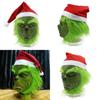 Rascal Grünes Monster Der Grinch Maske Mit Weihnachtsmütze Für Erwachsenen Cosplay Spaß