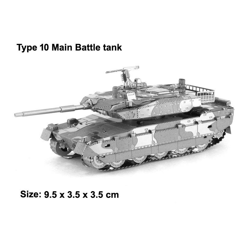 3D Metal Puzzle: Tiger, T34, and Churchill Tank Models - Perfect Birthday Gift