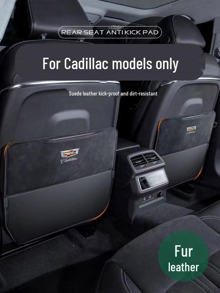 Cadillac Seat Kick Pad Protector for XT4/XT5/XT6/CT4/CT5/CT6 - Microfiber Surround