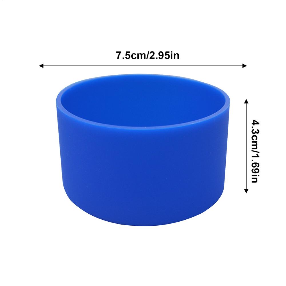 Water Bottle Silicone Boot Cover Anti-Slip Silicone Protective Boot Sleeve Bottom Protector Bottle Tumbler Boot Bottle Accessory